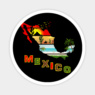 Mexico Sunset Summer Magnet